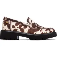 Xti para mujer. 14625502-COW Mocasines 146255 marrón (37), 3 a 5cm, Ninguno, Casual, Animal print, outlet 2026.