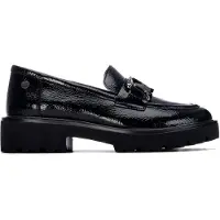 Xti para mujer. 14625801-NEGRO Mocasines 146258 negro (36), 3 a 5cm, Ninguno, Casual, Clásico, Charol, outlet 2026.