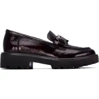 Xti para mujer. 14625803-BURDEOS Mocasines 146258 burdeos (40), 3 a 5cm, Ninguno, Casual, Granate, Clásico, Charol, outlet 2026.