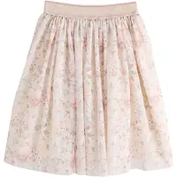 Next Falda ecru / oro / verde pastel / rosa
