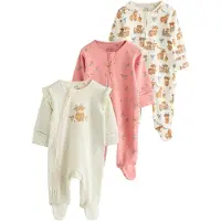 Next Pijama crema / marrón claro / menta / rosa
