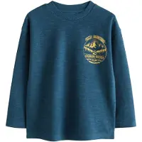 Next Camiseta azul oscuro / amarillo