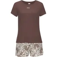 s.Oliver Pijama beige claro / marrón