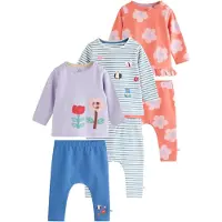 Next Pijama crema / azul claro / lila claro / albaricique
