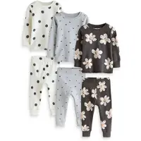 Next Pijama gris / negro / blanco