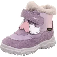 Superfit Botas de nieve 'HUSKY+' crema / gris claro / lila claro / altrosa