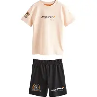 Next Pijama melocotón / naranja oscuro / negro / blanco