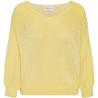 Americandreams Jersey talla grande 'Milana Cotton' amarillo claro