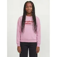 JJXX Sudadera 'JXMerle' rosa / rojo oscuro