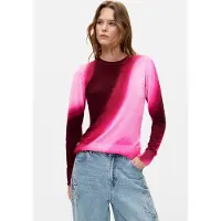 Desigual , Jersey Punto fino degradado, Mujer, Rojo, XL
