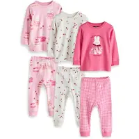Next Pijama rosa / rosa claro / offwhite
