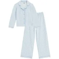 We fashion Pijama azul claro / blanco