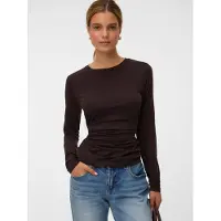 Vero Moda Camiseta 'VMAva Sarah' marrón oscuro