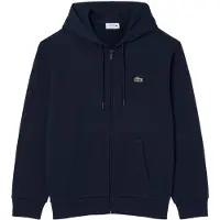 Lacoste Sudaderas con capucha Sweatshirt zippé à capuche en molleton hombre - Marino - EU L
