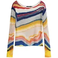 Desigual , Jersey Punto Estampado, Mujer, Azul, L