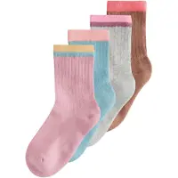 Next Calcetines azul claro / marrón / gris moteado / rosa