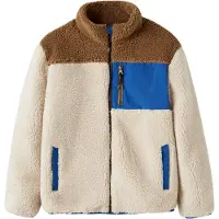 Name it Chaqueta polar 'NKMMacey' beige / azul / marrón