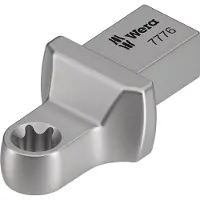 Wera 7776, Accesorio para llave dinamométrica, color plateado, 1 unidad, acero cromo-vanadio (Cr-V)