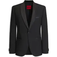 HUGO para hombre. 50570749 Chaqueta de esmoquin Arti en negro (90), Fiesta, Lana, Clásico, outlet 2026.