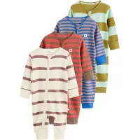 Next Pijama crema / azul / marrón / oliva
