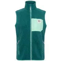 Kari Traa - Women's Rothe Vest - Chaleco de forro polar size S, turquesa/azul