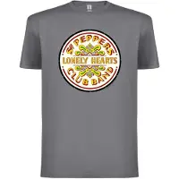 The Beatles Camiseta 'Beatles- lonely Hearts Club T-Shirt' gris