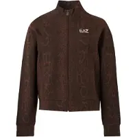 Emporio Armani Sudadera con cremallera marrón / marrón oscuro