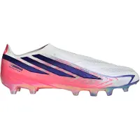 Adidas adidasBota de fútbol sin cordones F50 Hyperfast Elite césped artificial 46 2/3 Cloud White / Solar Purple / Solar Turbo Unisex