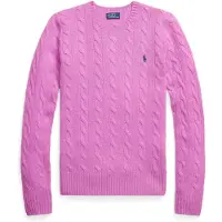Ralph Lauren para mujer. 211971865506 Jersey de lana y cachemira rosa (XS), Casual, Manga larga, outlet 2026.