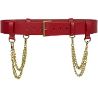 Haute Cuir Cinturón rojo