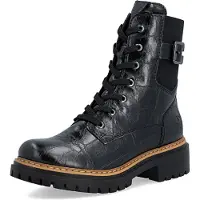 Rieker Botines con cordones negro