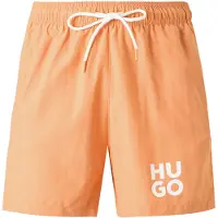 HUGO Bermudas 'PAOLO' naranja / blanco