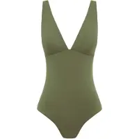 SEA LEVEL Traje de baño 'Essentials Longline' caqui