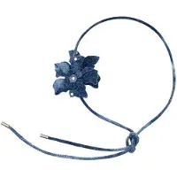 Desigual , Cinturón Denim Flores Algodón, Azul, U