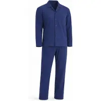 PANTONECLO Pijama largo 'Men’s Nightwear Set' navy