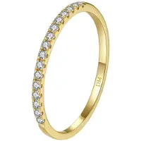 Dear Me Anillo 'Eternity' oro / transparente