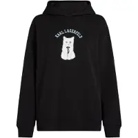 Karl Lagerfeld Sudadera 'Choupette-Skizzen' azul claro / negro / blanco