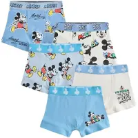 Next Calzoncillo 'Mickey Mouse' azul pastel / azul claro / negro / blanco