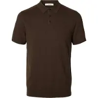 Selected Camiseta 'SLHBerg' marrón oscuro