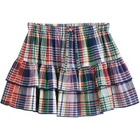 Next Falda 'Rara' navy / verde oscuro / rojo / blanco