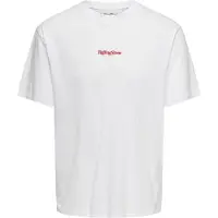 Only & Sons Camiseta 'ONSROLLING STONE' rojo carmesí / blanco