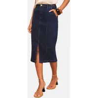 Love & roses Falda azul oscuro