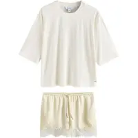 Next Pijama marfil / amarillo pastel