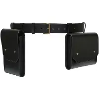 Haute Cuir Cinturón 'Double Belt Bag' negro