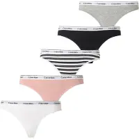 Calvin Klein Underwear Tanga gris moteado / rosa / negro / blanco