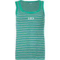 Gap Top camelo / petróleo / verde claro