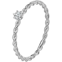 Dear Me Anillo 'Together Diamond' plata / transparente