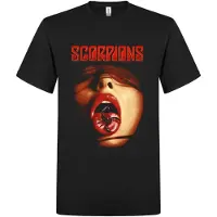 SCORPIONS Camiseta 'Tongue T-Shirt' negro