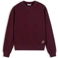 Tommy Hilfiger Sudadera rojo vino / blanco