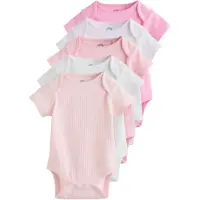 Next Pijama entero/body rosa / talco / blanco